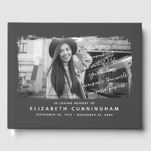 Memorial Modern and Simple Photo Frame Guest Book