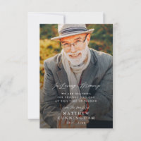 Memorial Modern Simple In Loving Memory Photo