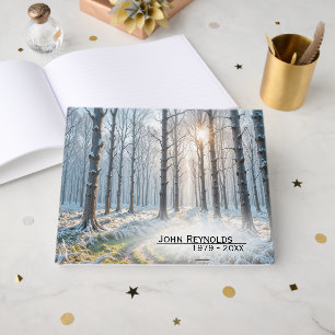 Memorial Morning Sunshine in Frosty Forest Guest Book