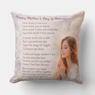 Memorial Mum Remembrance wall art Cushion