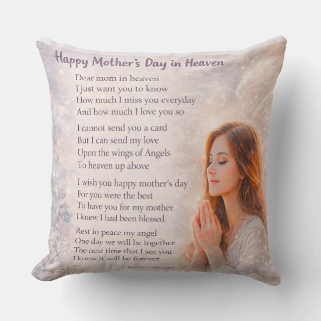  Memorial Mum Remembrance wall art Cushion (Front)