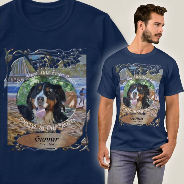 Memorial My Angel has Four Paws Beach 786 T-Shirt (Creator Uploaded)