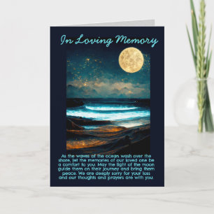 Memorial Ocean Moonlight Card