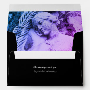 Memorial or Funeral Envelope - Mourning with Angel