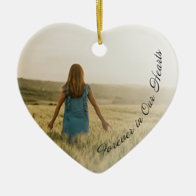 Memorial Ornament - Forever in Our Hearts (Front)