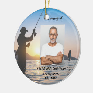Memorial Photo Celebration of Life Keepsake Ceramic Ornament