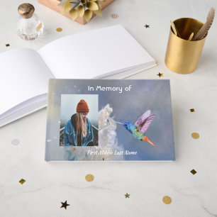 Memorial Photo Celebration of Life Keepsake Guest Book