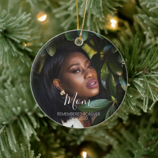 Memorial Photo Christmas Ornament | In Loving Memo (Tree)