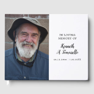 Memorial Photo Classic In Loving Memory  Guest Book
