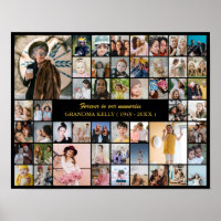 Memorial Photo Collage 50 Picture In Loving Memory