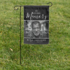 Memorial Photo Grave Site Garden Flag
