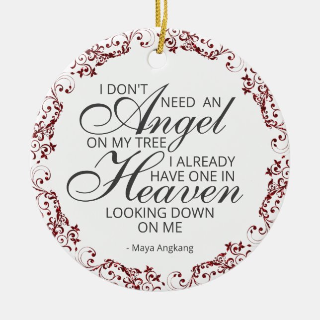 Memorial Photo Ornament (Front)