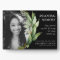 Memorial Photo Plaque | Greenery Foliage Frame