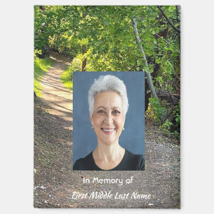 Memorial Photo Prayer Path Trail Forest Trees Magnet