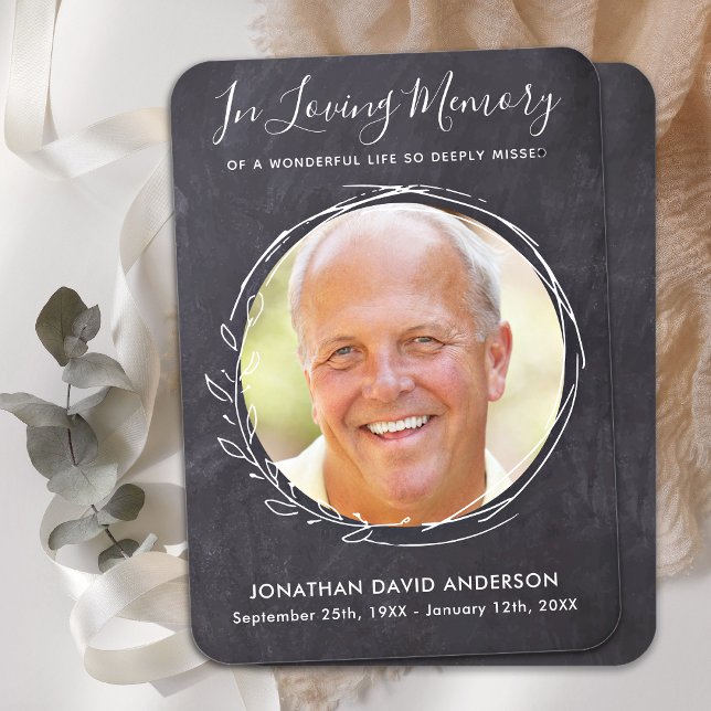 Memorial Photo Sympathy Poem Funeral Prayer Card (Creator Uploaded)