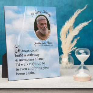 Memorial Poem and Portrait Plaque