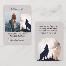 Memorial Prayer Lone Wolf Howling Animal