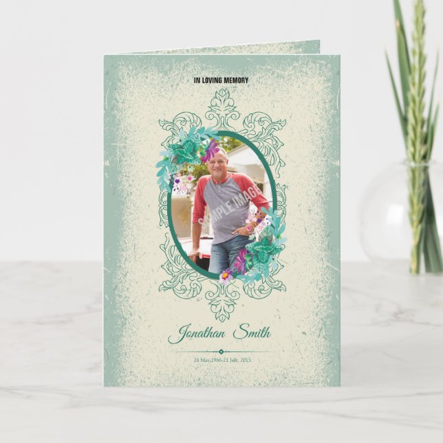 Memorial Program Brochure (Front)