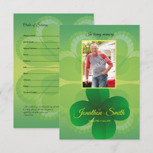 Memorial Program Card