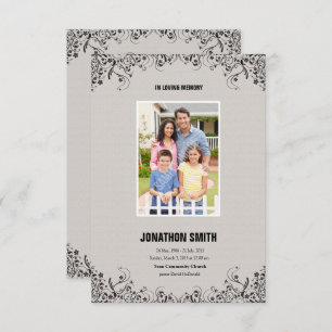 Memorial Program Card