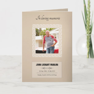 Memorial Program Template