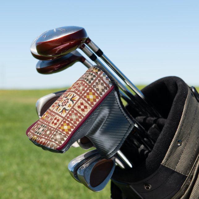 Memorial quilt golf head cover (In Situ)