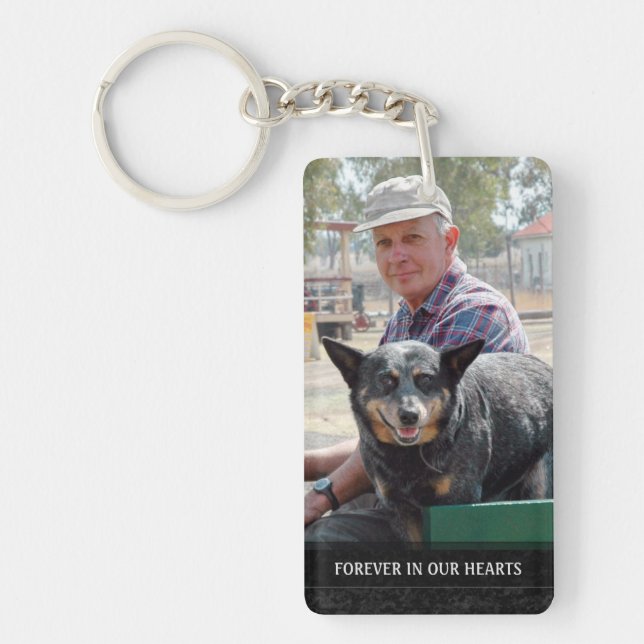 Memorial - Red Barn Scene Back - They Are Where We Key Ring (Front)