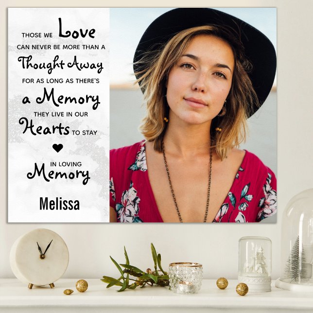Memorial Remembrance In Loving Memory Photo Poster (Creator Uploaded)