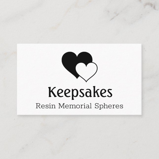 Memorial Remembrance Keepsake Business Card (Front)