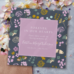 Memorial Seed Packet Wildflower Butterflies Envelope