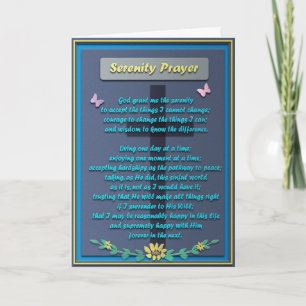Memorial Serenity Prayer Card