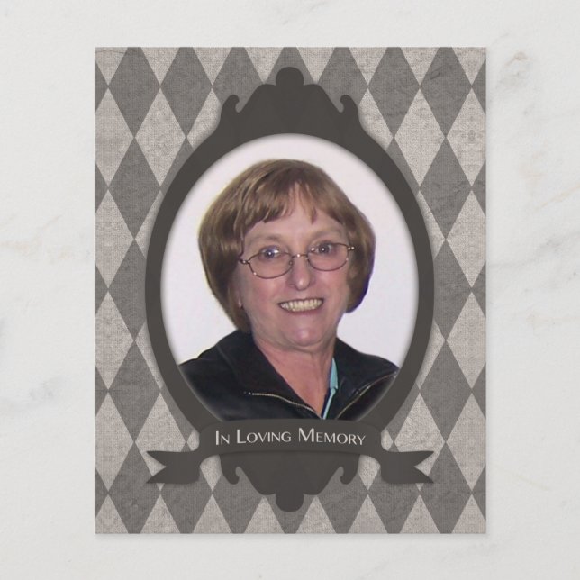 memorial service announcement (Front)