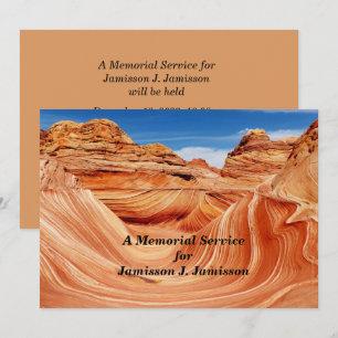 Memorial Service Invitation Photographers Paradise