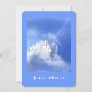 Memorial Service Invite Angel Praying