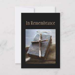 Memorial Service Invite Bible Christian