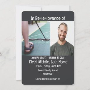 Memorial Service Invite Lawyer Law Legal