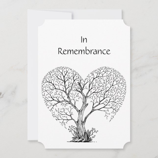 Memorial Service Invite Tree of Life (Front)