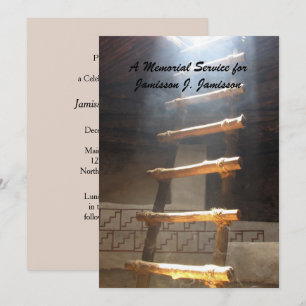 Memorial Service, Kiva Ladder, Colorado Invitation