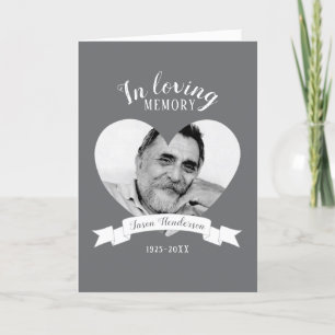 Memorial service photo cancer white ribbon program