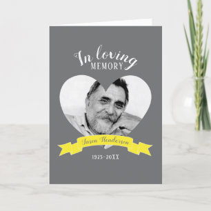 Memorial service photo yellow ribbon program