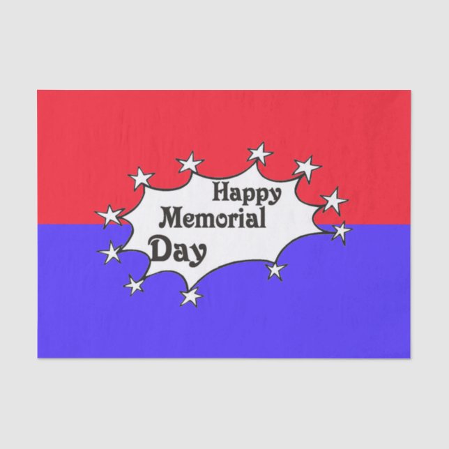 Memorial Stars - Tissue Paper (Front)