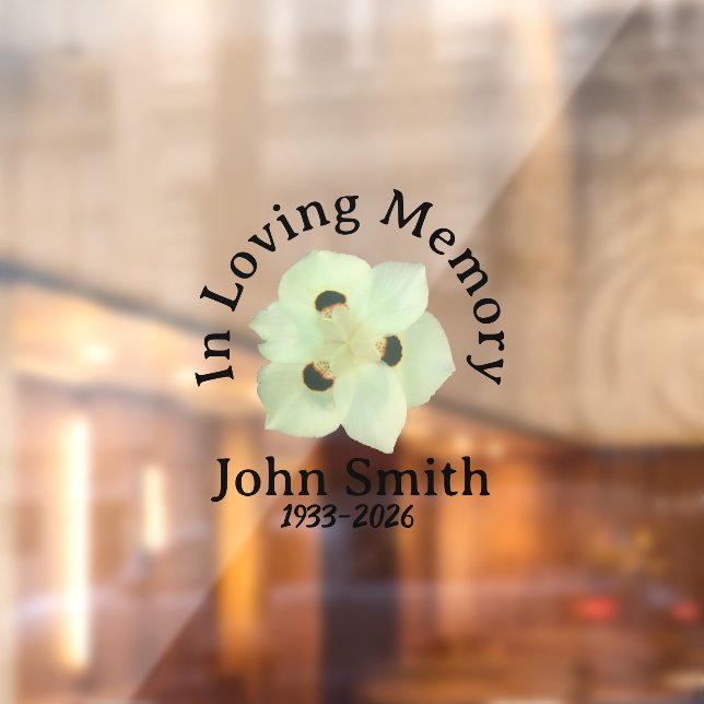 Memorial sticker for car window (Sheet 2)