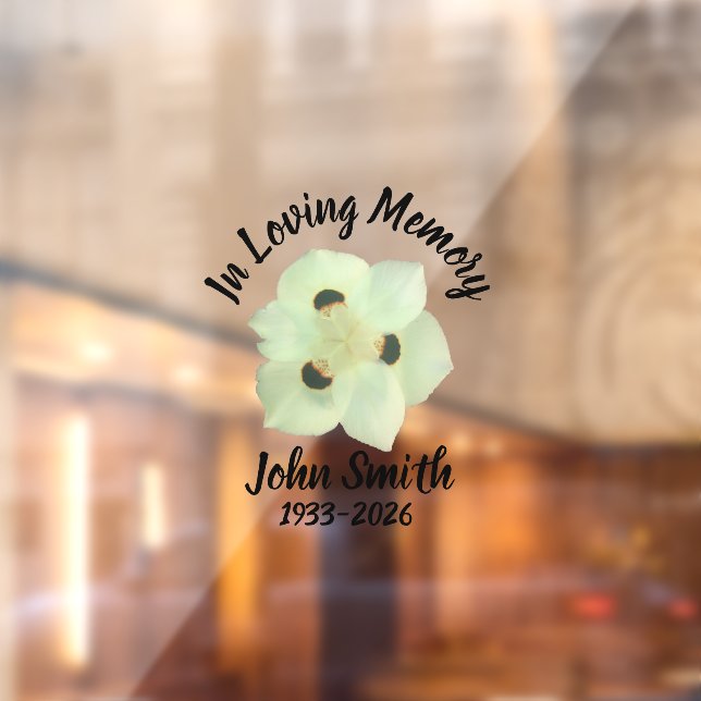 Memorial sticker for car window (Sheet 2)