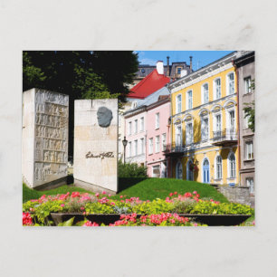 Memorial Stone to Edward Wilde, Tallinn, Estonia Postcard