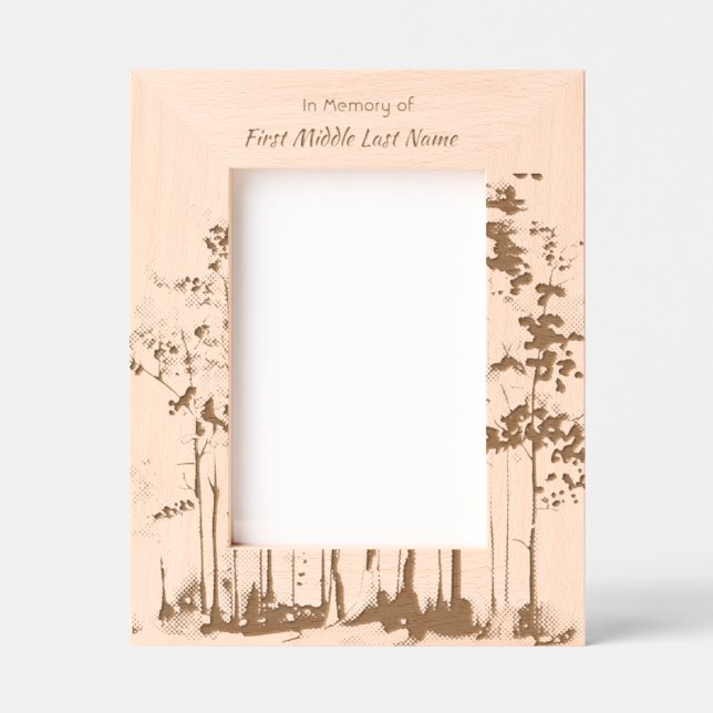 Memorial Sunshine Golden Forest Etched Frames (Front)