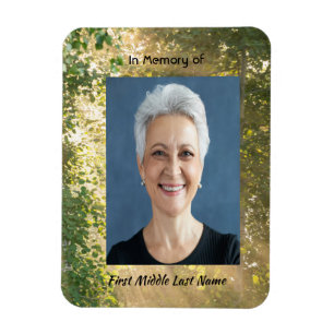 Memorial Sunshine Golden Forest Magnet