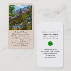Memorial Sympathy Irish Blessing Card