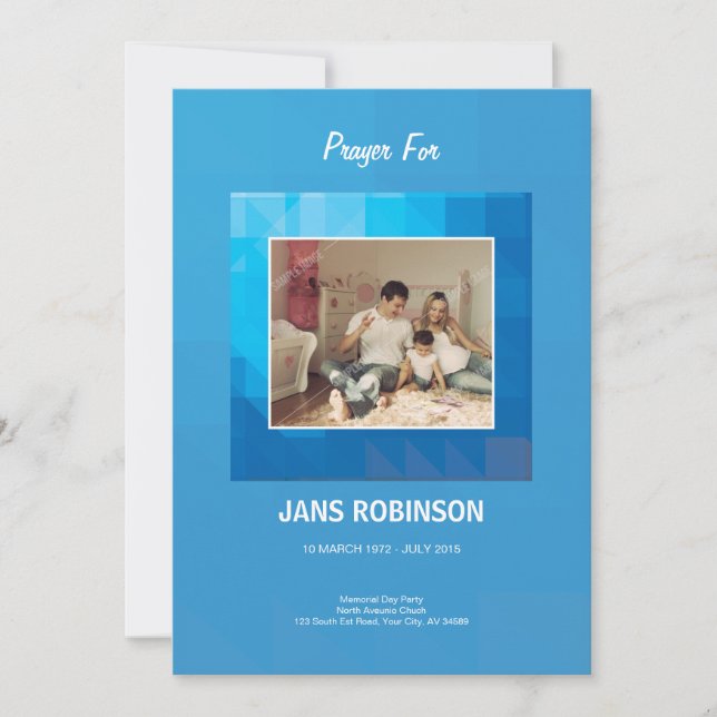 Memorial Thank You Card (Front)