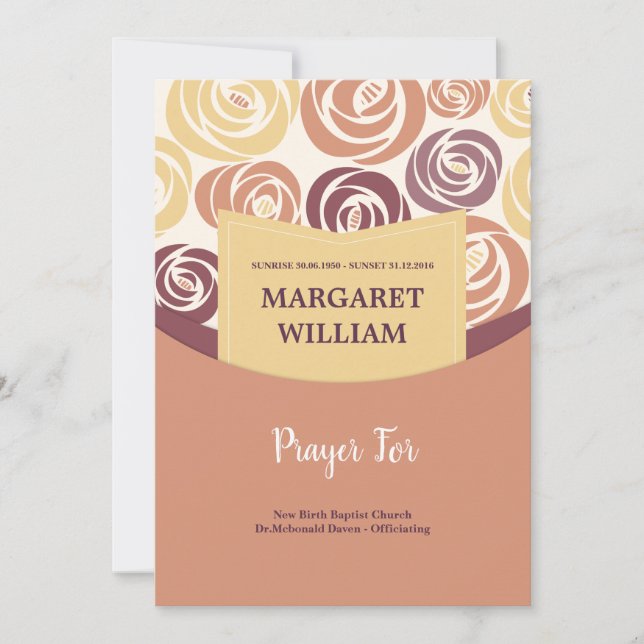 Memorial Thank You Card (Front)