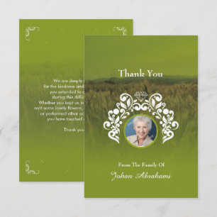 Memorial Thank You Card